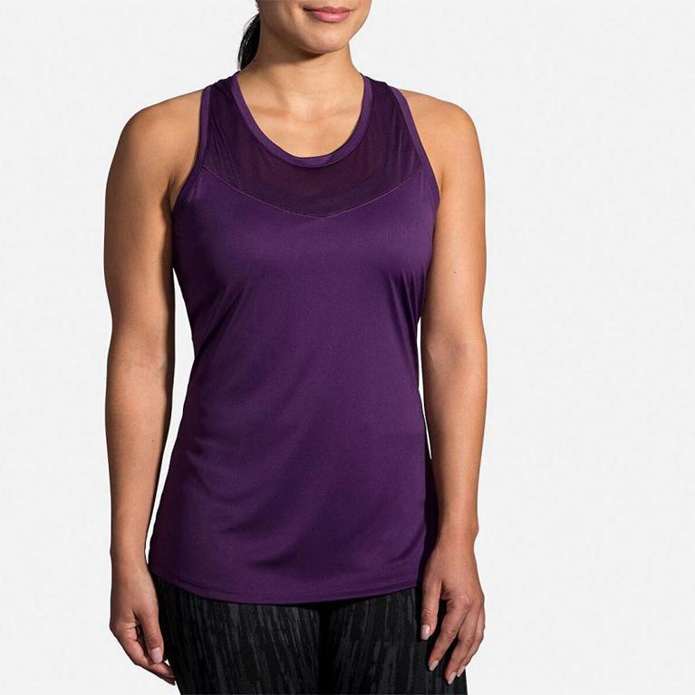 Brooks Stealth Running Tank Top - Women's - Purple (98270-JYBX)